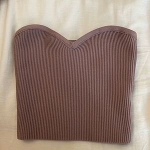 Light pink, tube top, aritzia.